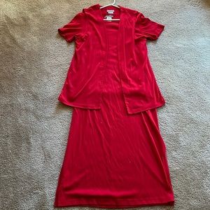 2 piece women’s dress and matching vest